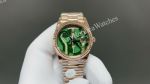 8+ Factory Rolex Daydate 36mm DD 3255 Movement Green Face Rose Gold Band Watch